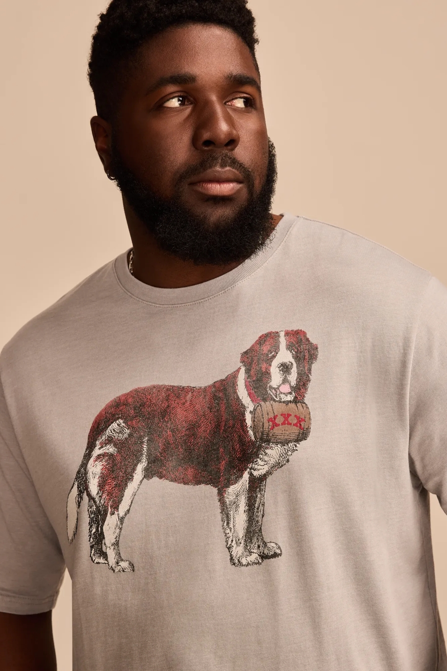 BIG & TALL ST BERNARD TEE — LIMESTONE — image 2