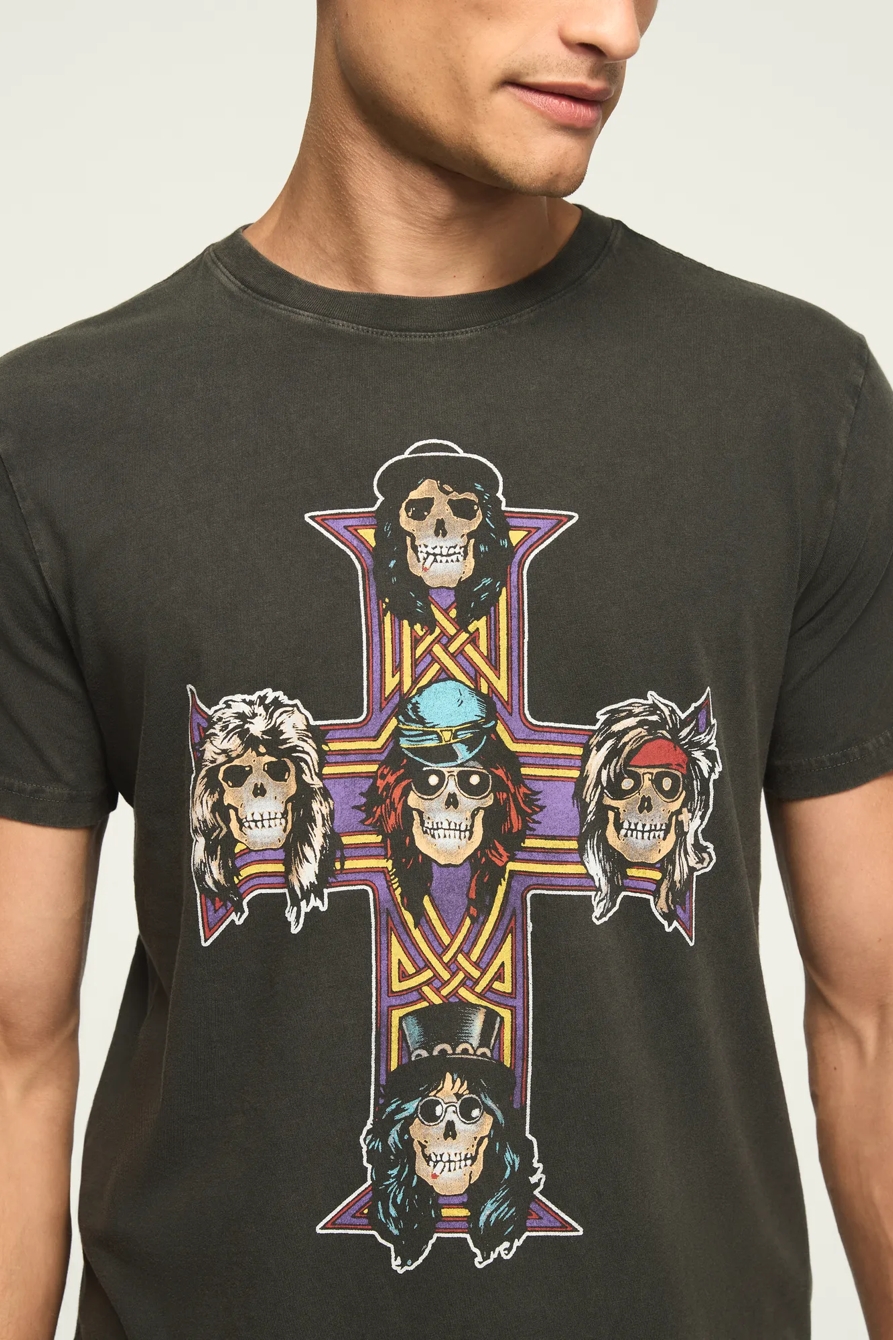 GUNS N ROSES CROSS TEE — JET BLACK — image 5