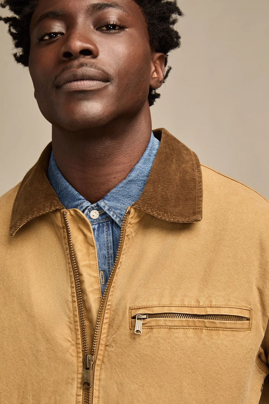 CANVAS WORK JACKET — ANTIQUE BRONZE — image 2