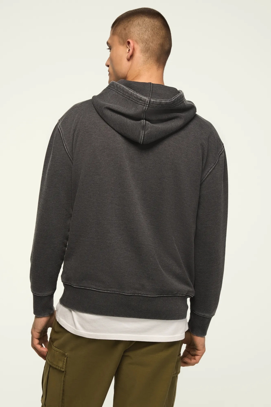 VENICE BURNOUT FRENCH TERRY HOODIE — JET BLACK — image 3