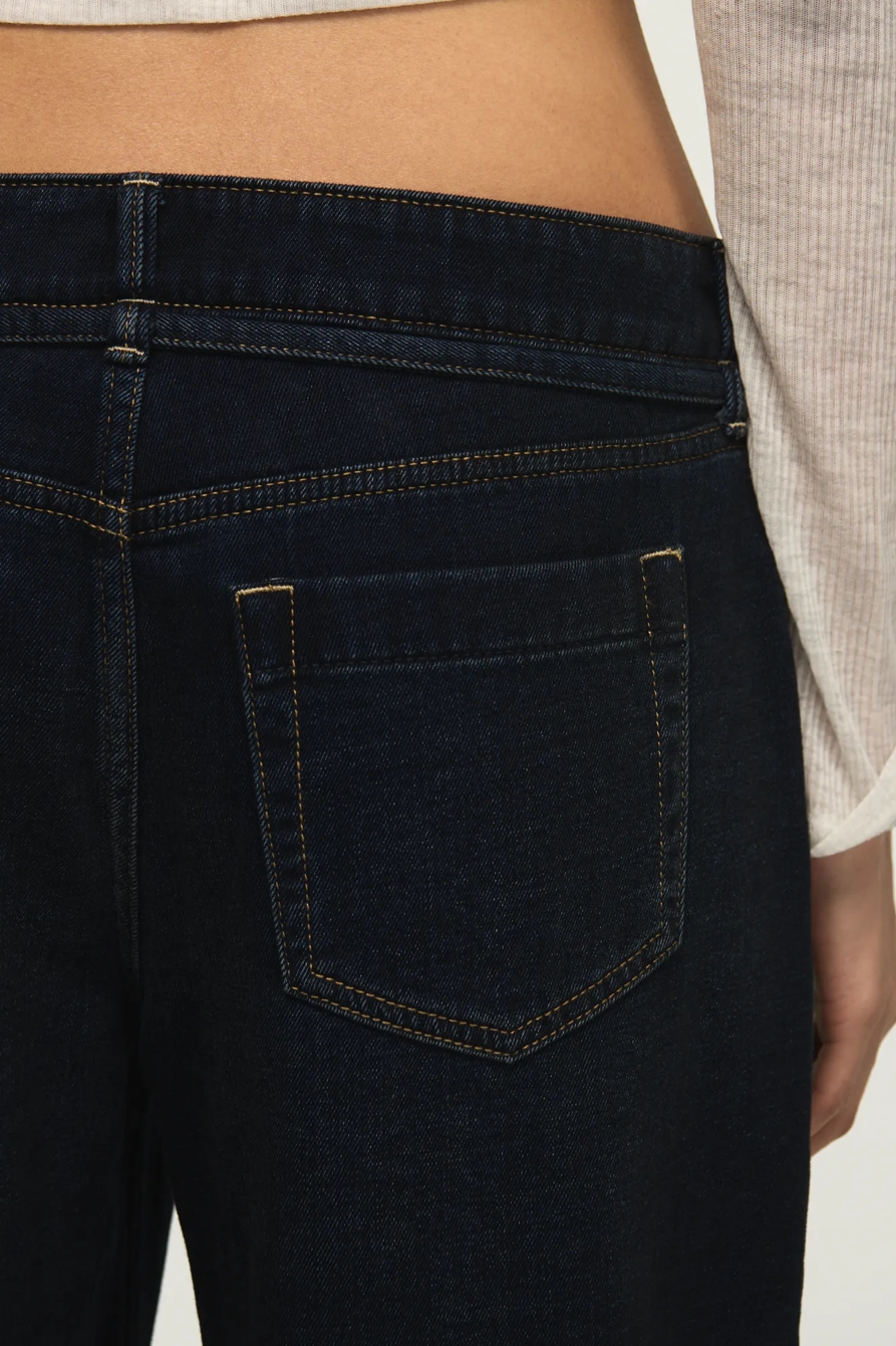 DENIM LUXE BELTED WIDE LEG — LUSH WASH — image 5