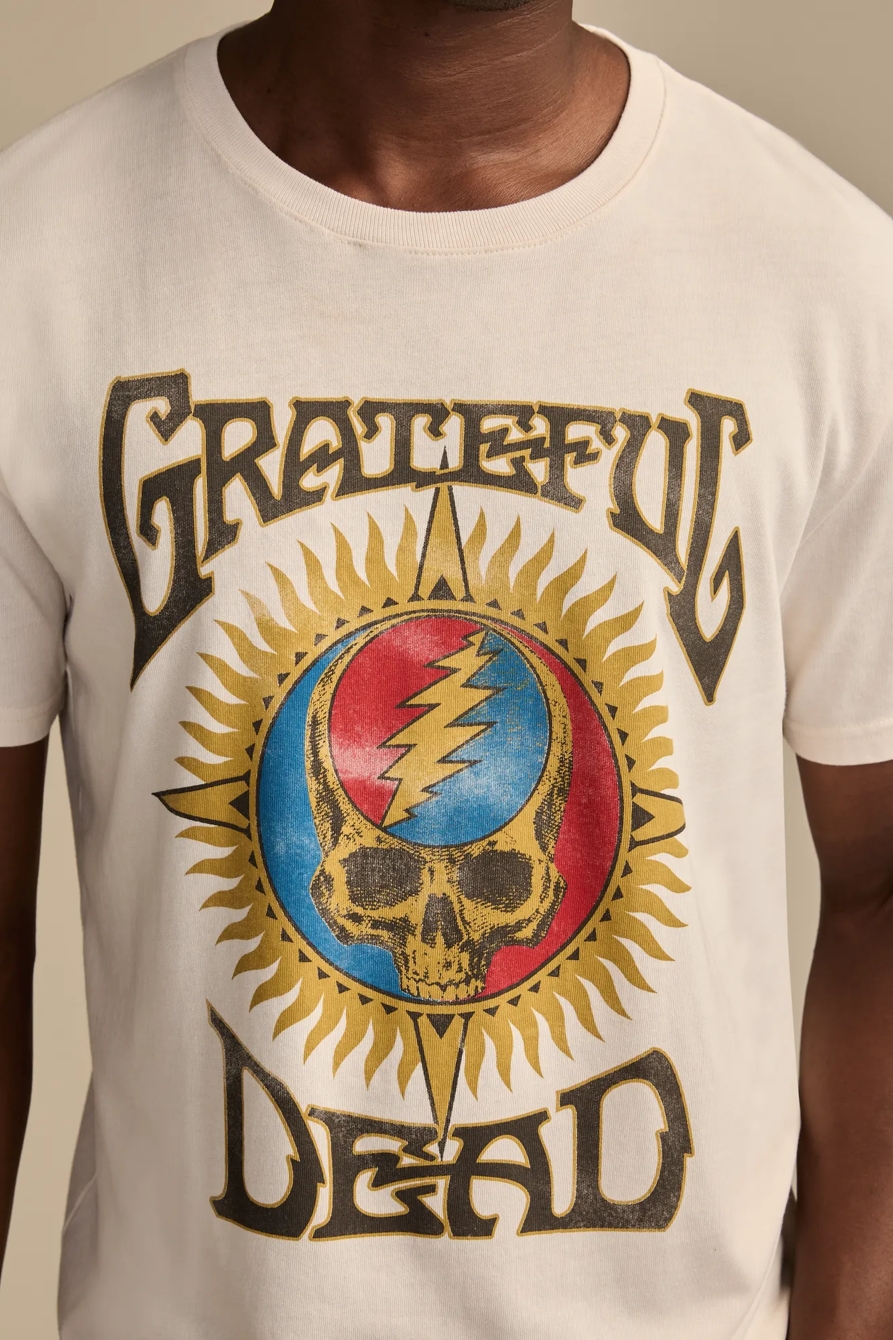 GRATEFUL DEAD REAL SKULL TEE — WHITE SAND — image 2
