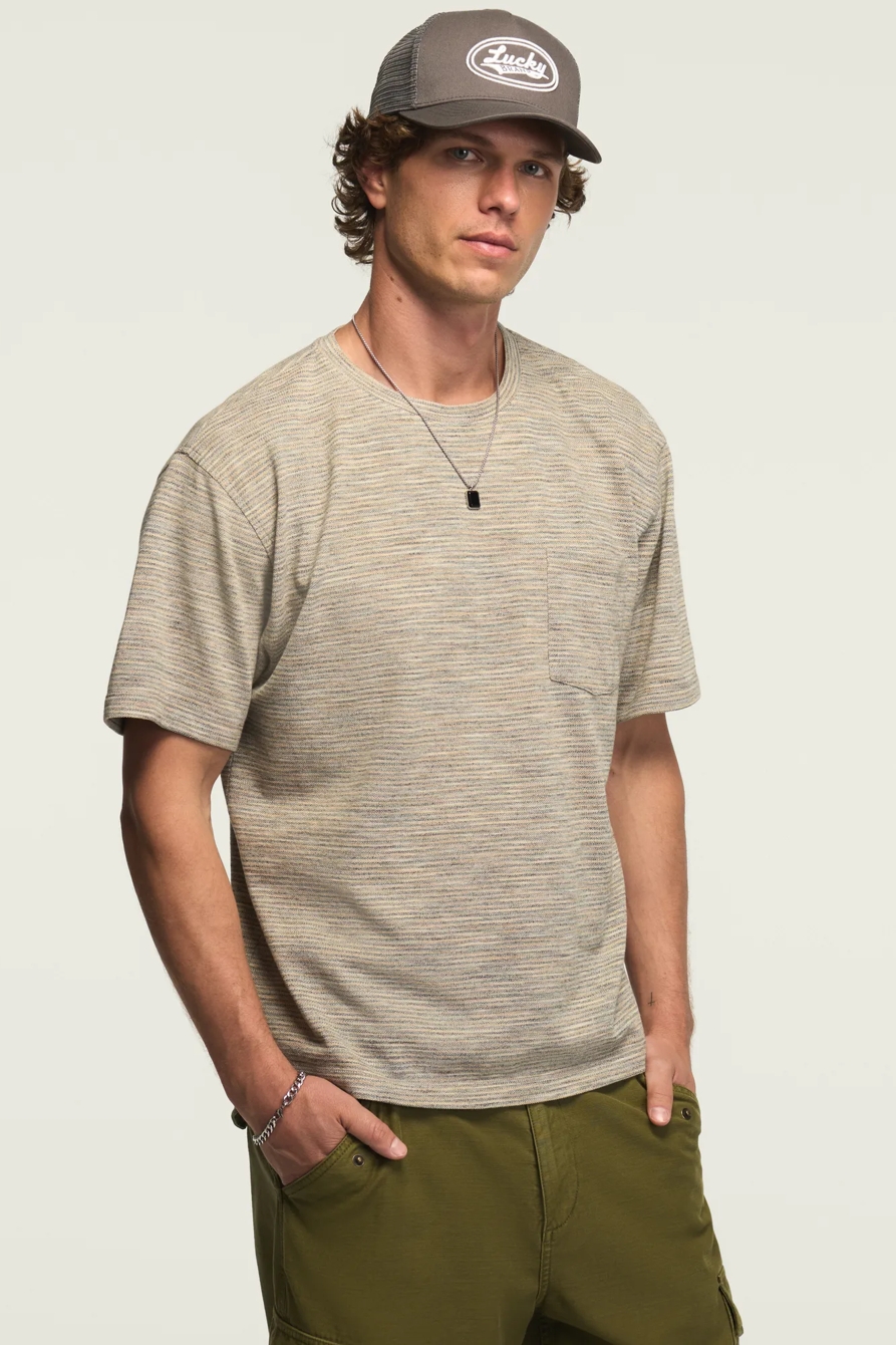 SPACEDYE ONE POCKET TEE — MULTI — image 4