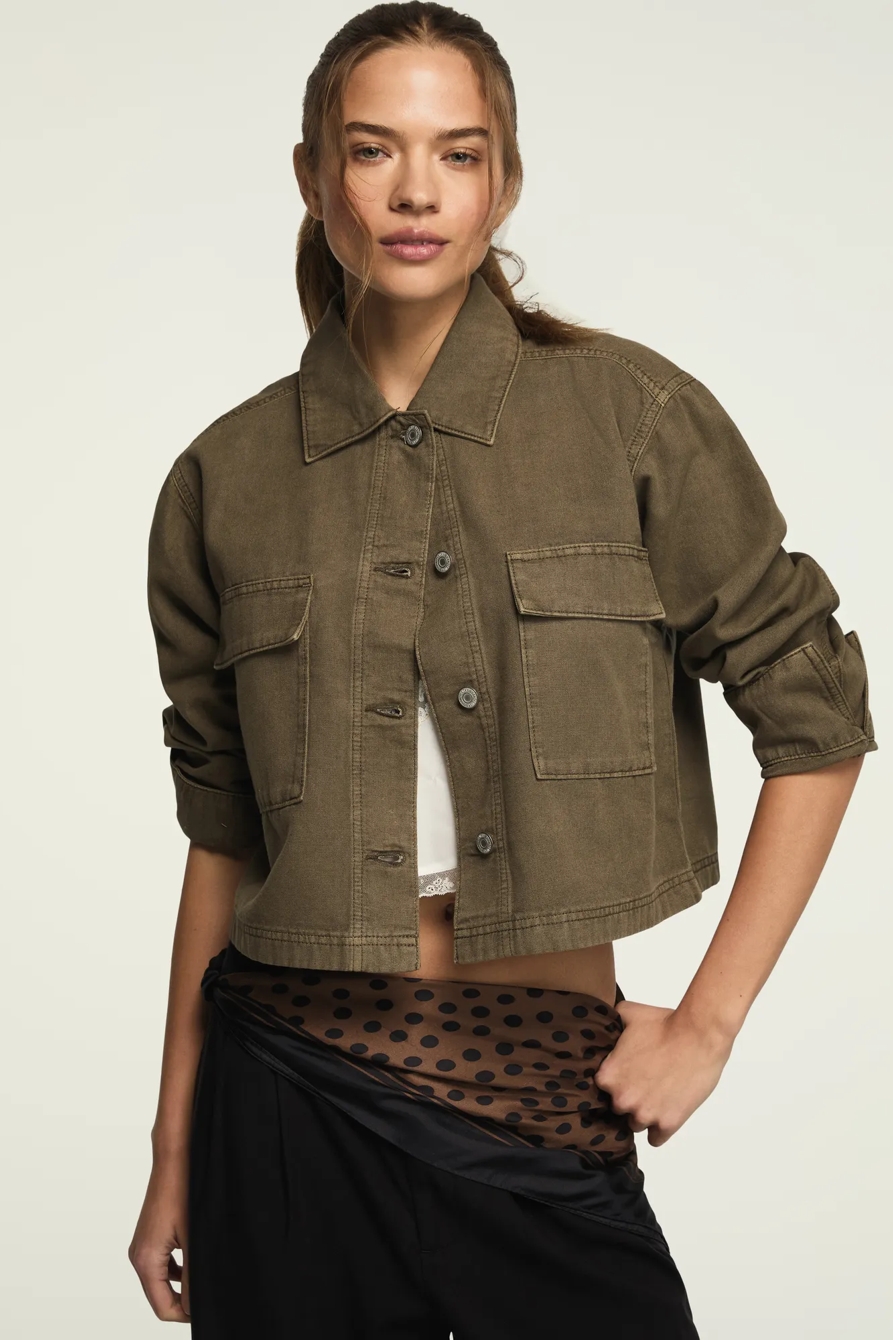 DENIM UTILITY JACKET — EASY DAY WASH — image 1