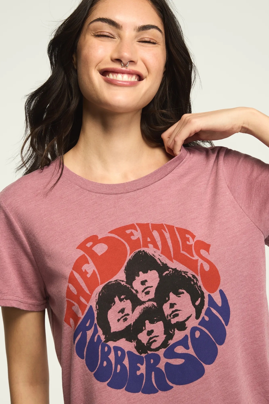 THE BEATLES RUBBER SOUL CLASSIC CREW — Mesa Rose — image 2