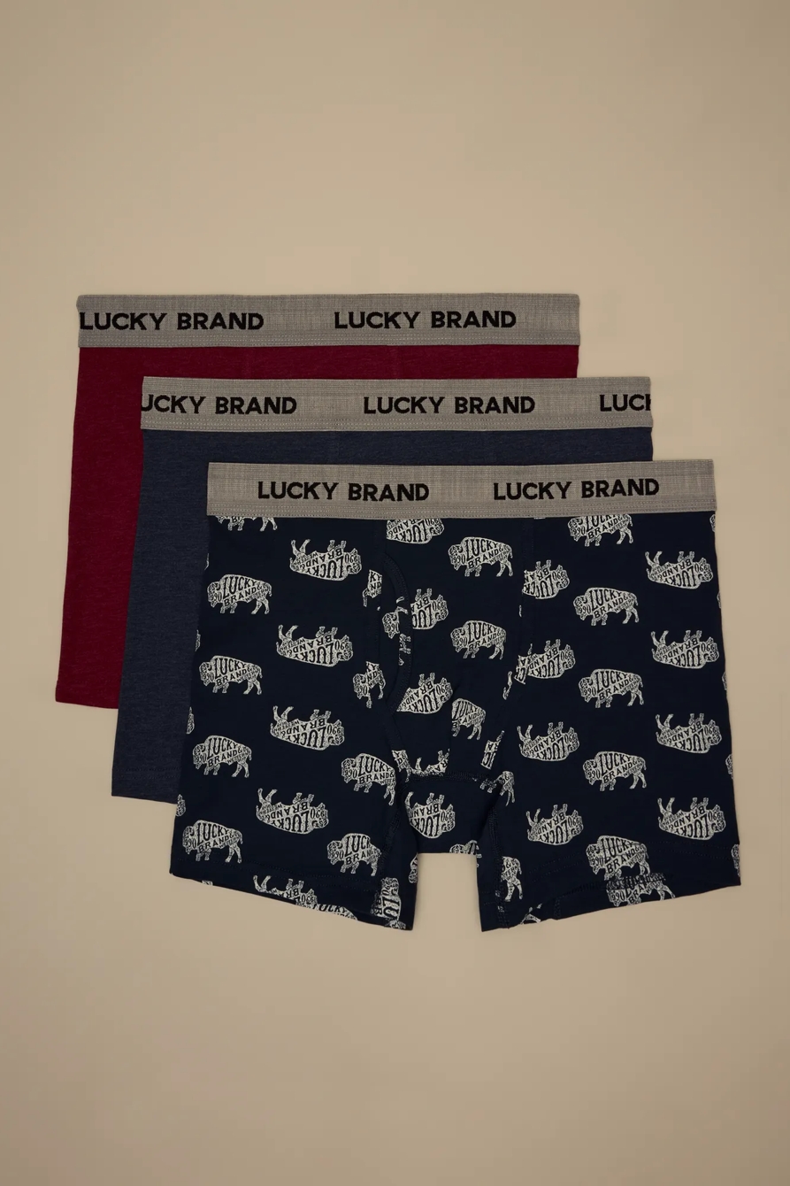 3 PACK BOXER BRIEF — BUFFALO PRINT — image 1