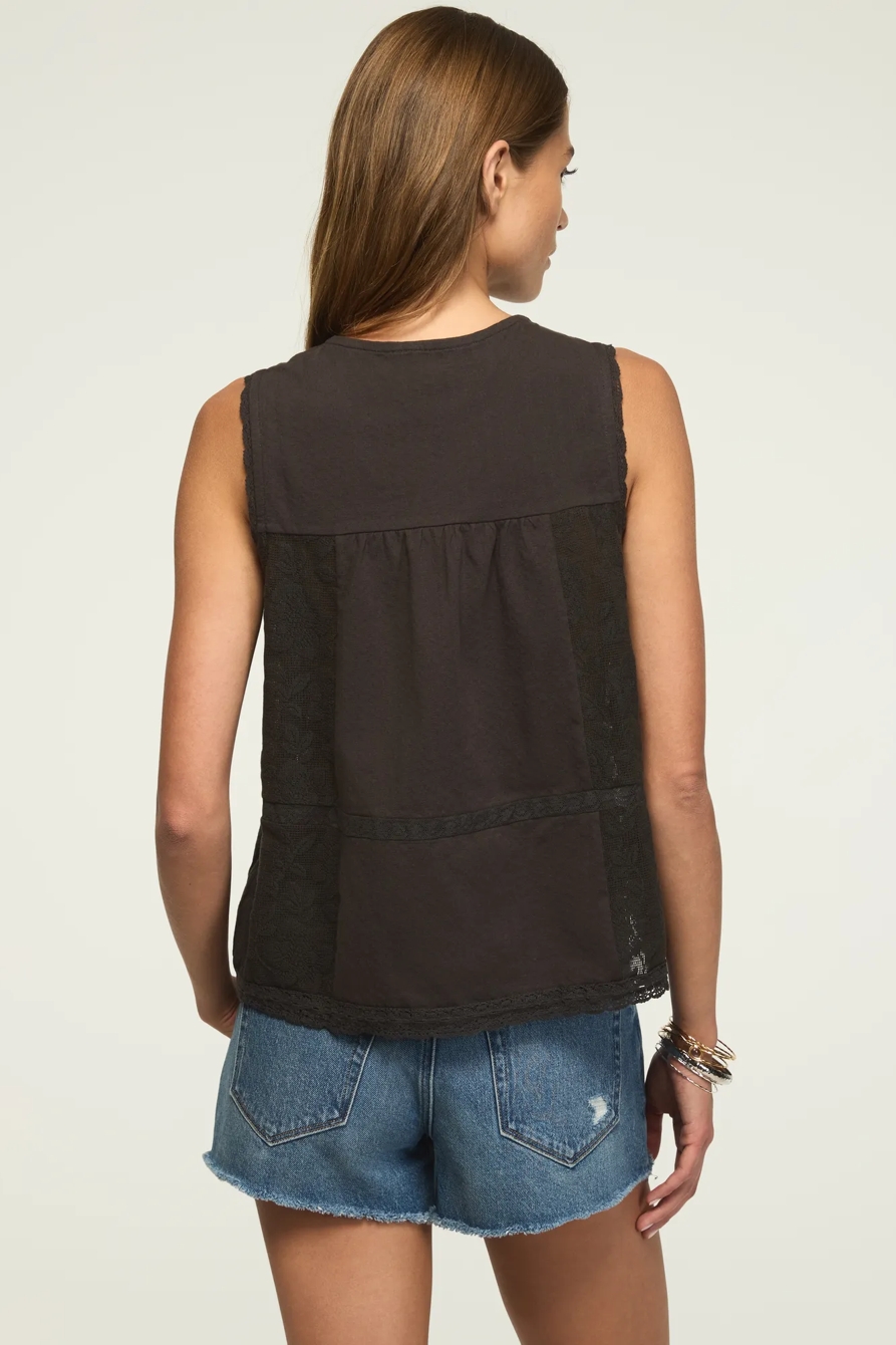 EMBROIDERED YOKE TANK — RAVEN — image 3