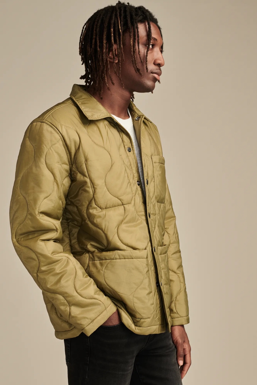 QUILTED LINER JACKET — OLIVE DRAB — image 3
