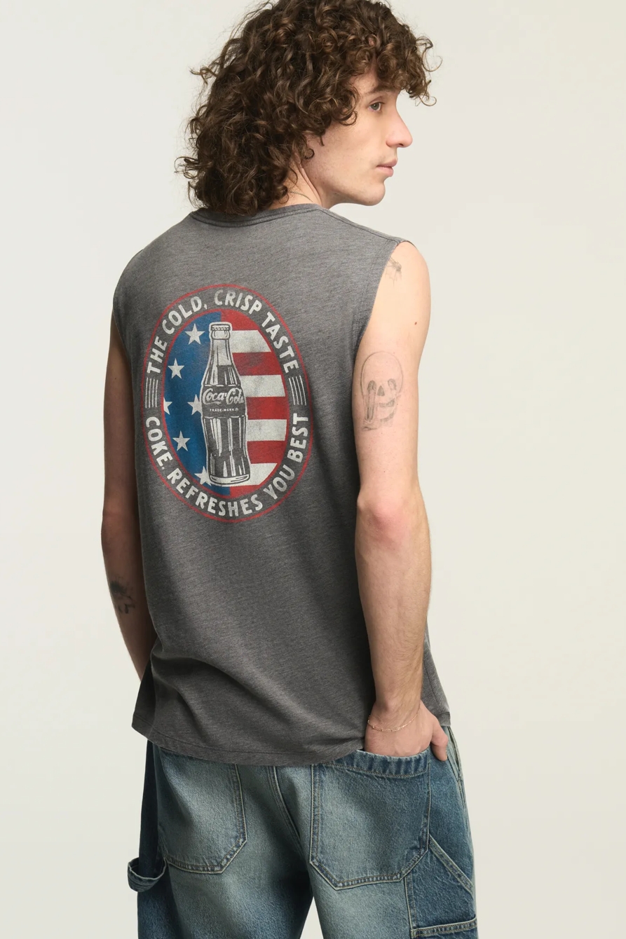COCA-COLA AMERICA SLEEVELESS TEE — RAVEN — image 1