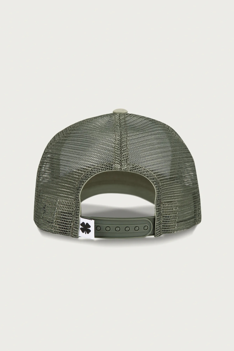 Vintage Lucky Brand Trucker Hat — BRIGHT GREEN — image 2