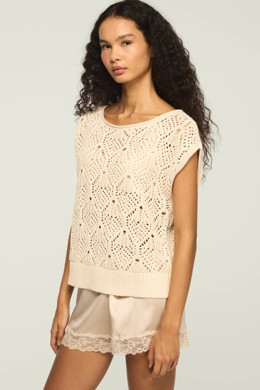 BOHO SWEATER VEST — WHITECAP GRAY — image 4