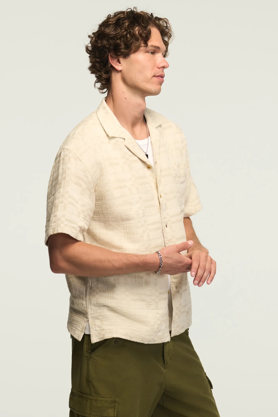 UNTUCKED CAMP COLLAR SHIRT — #130 NATURAL — image 4