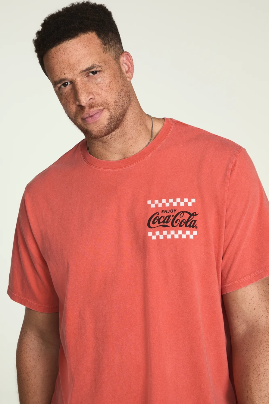 Big & Tall COCA COLA NOODLES TEE — PAPRIKA — image 2