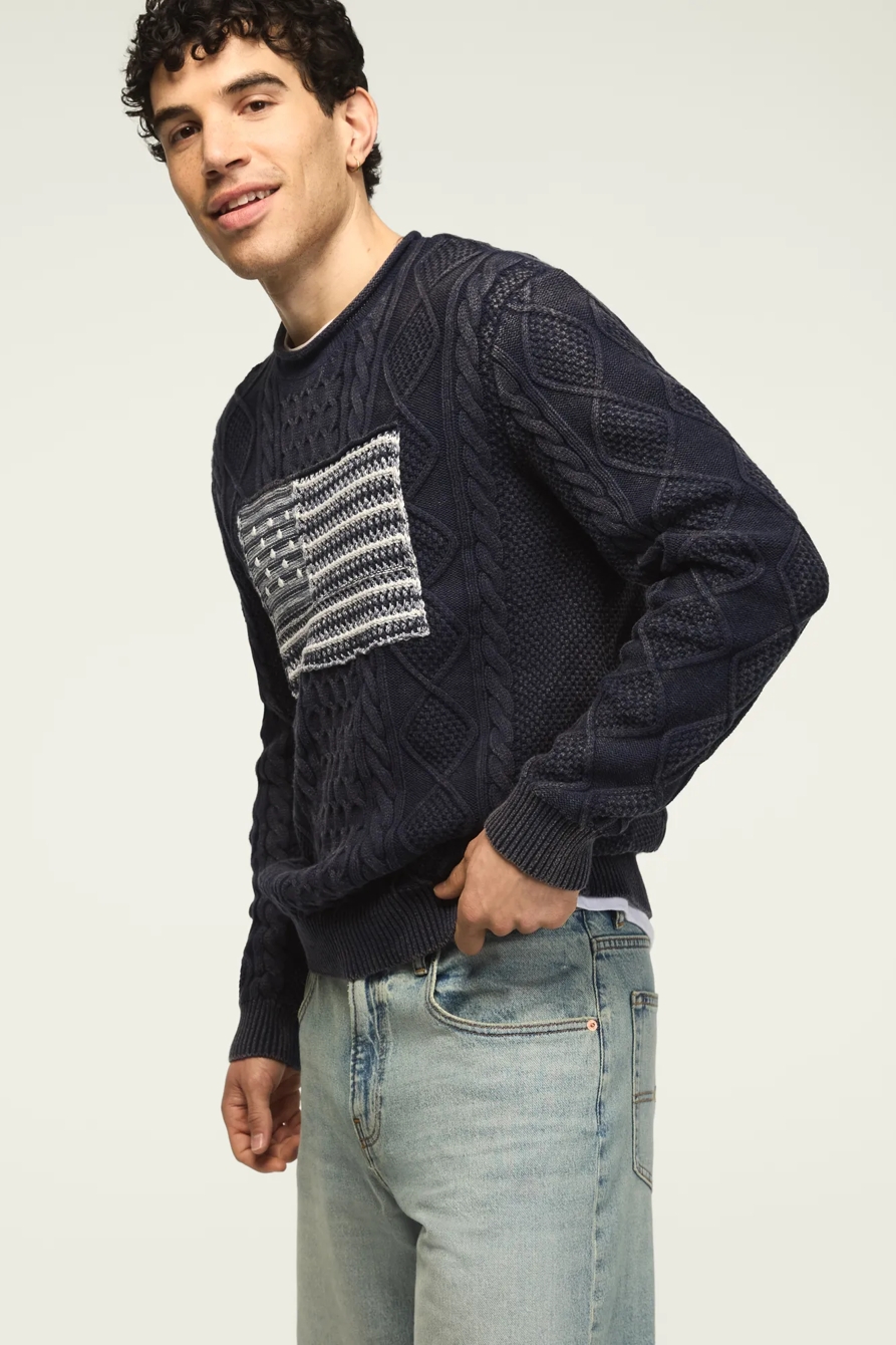 Americana Sweater — BLUE INDIGO — image 4