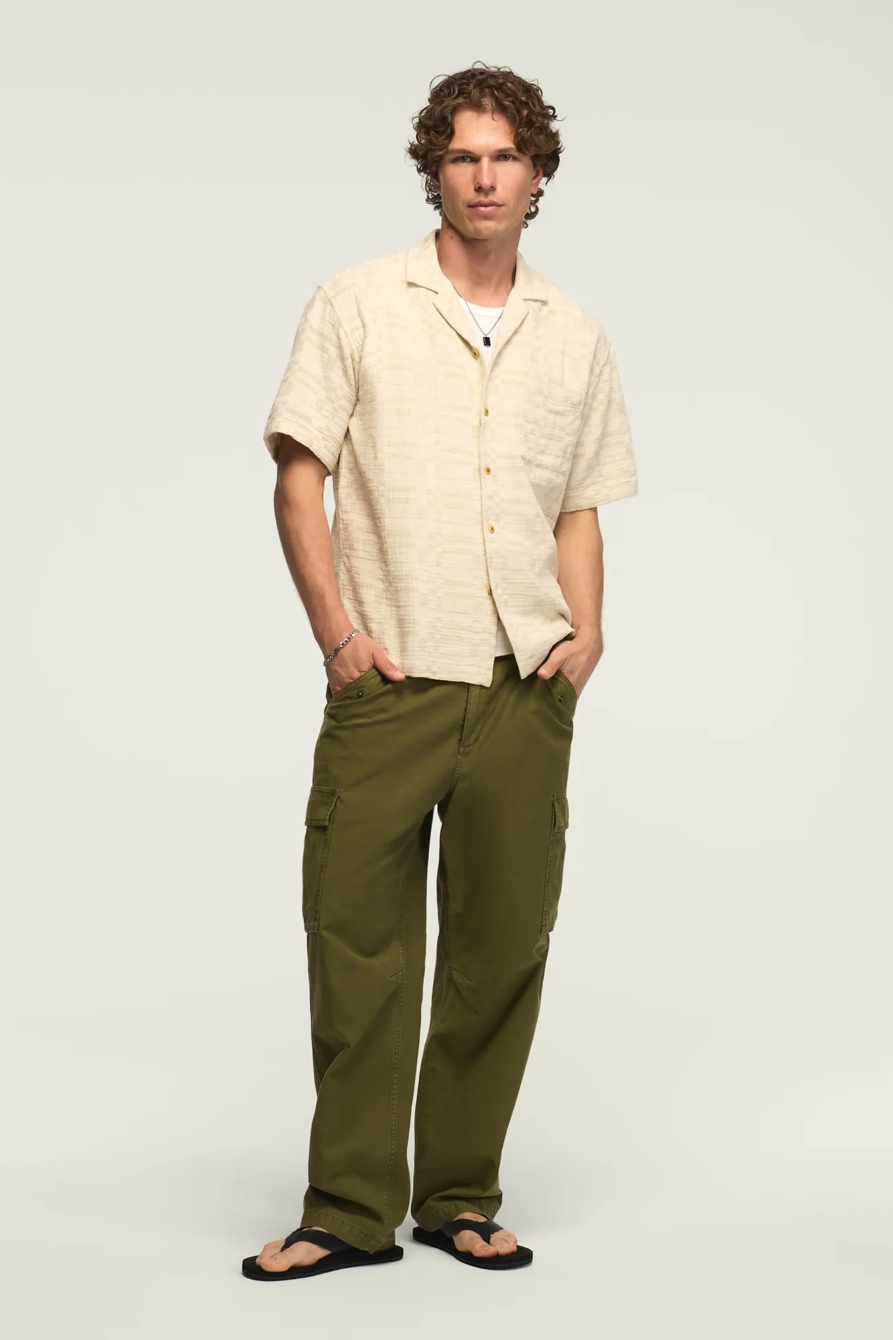 UNTUCKED CAMP COLLAR SHIRT — #130 NATURAL — image 5