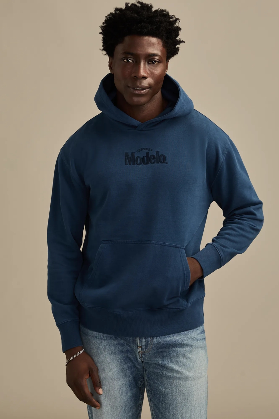 MODELO LOGO HOODIE — INSIGNIA BLUE — image 2
