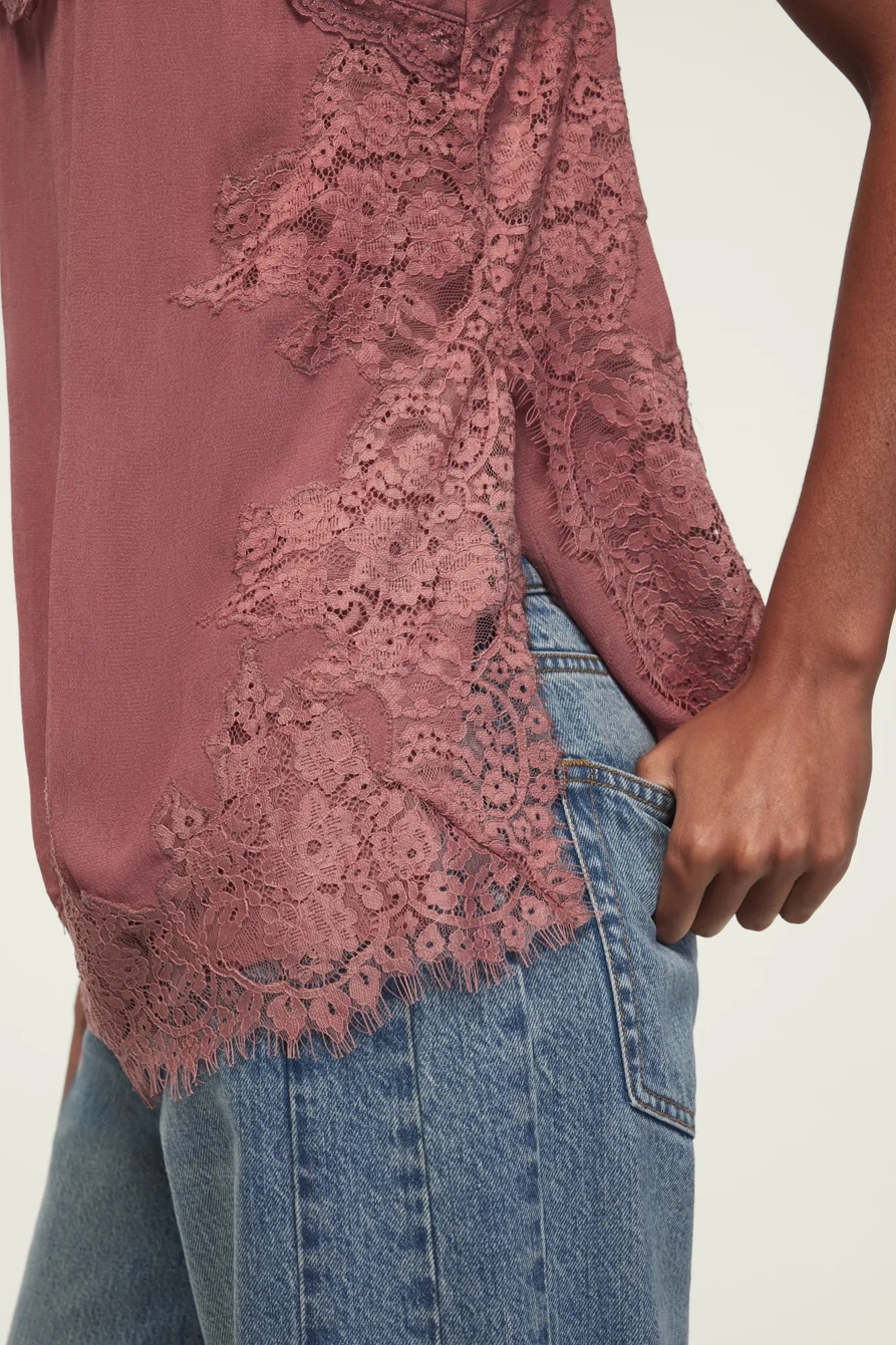 LACE TRIM TUNIC TANK — NOSTALGIA ROSE — image 5