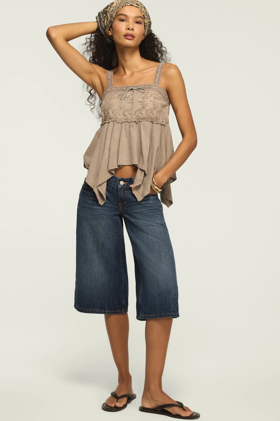 EYELET YOKE HANDKERCHIEF TANK — SPHINX — image 5