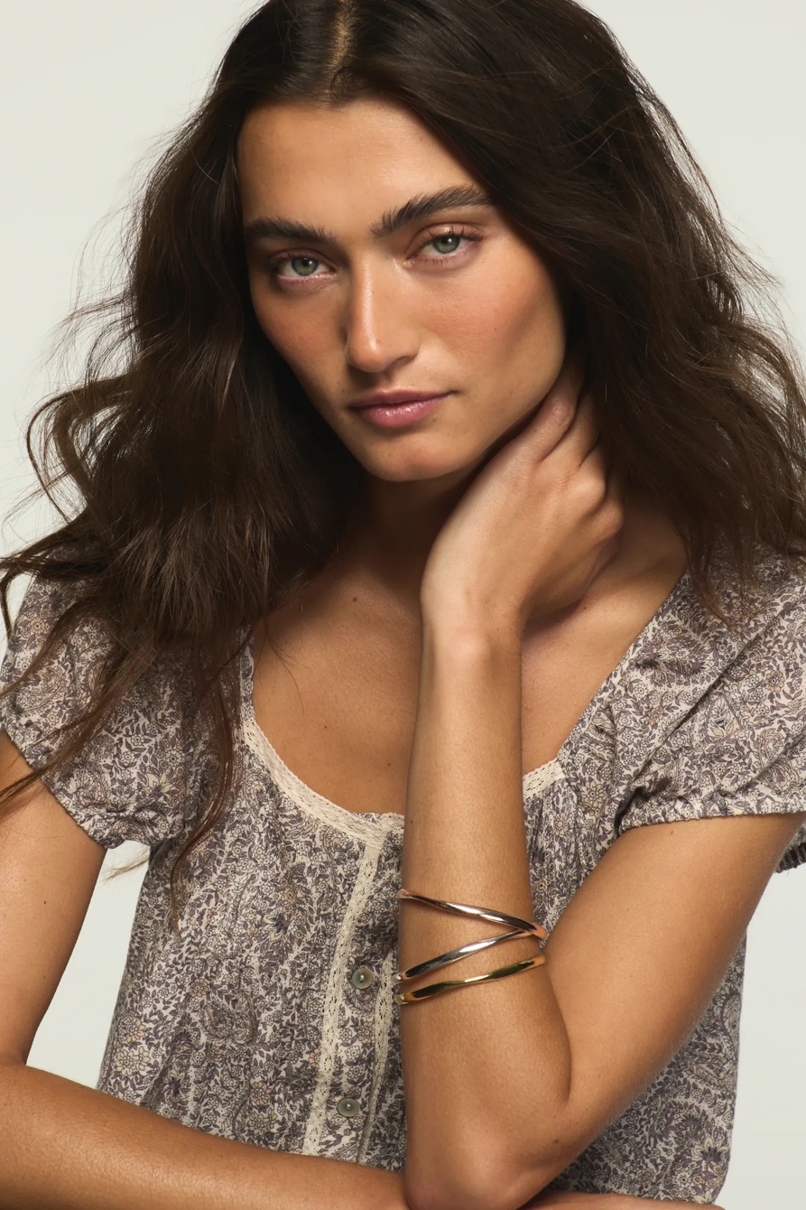 Multi Tone Bracelet Set — MULTI — image 1