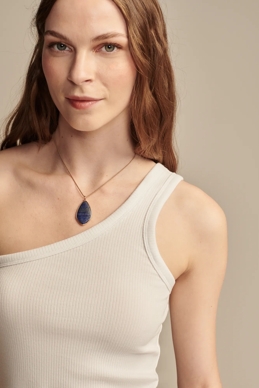 ONE SHOULDER TANK — BRIGHT WHITE — image 3