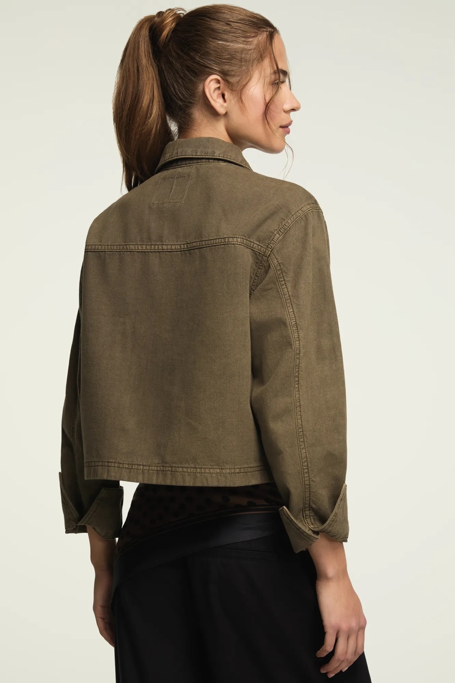 DENIM UTILITY JACKET — EASY DAY WASH — image 5