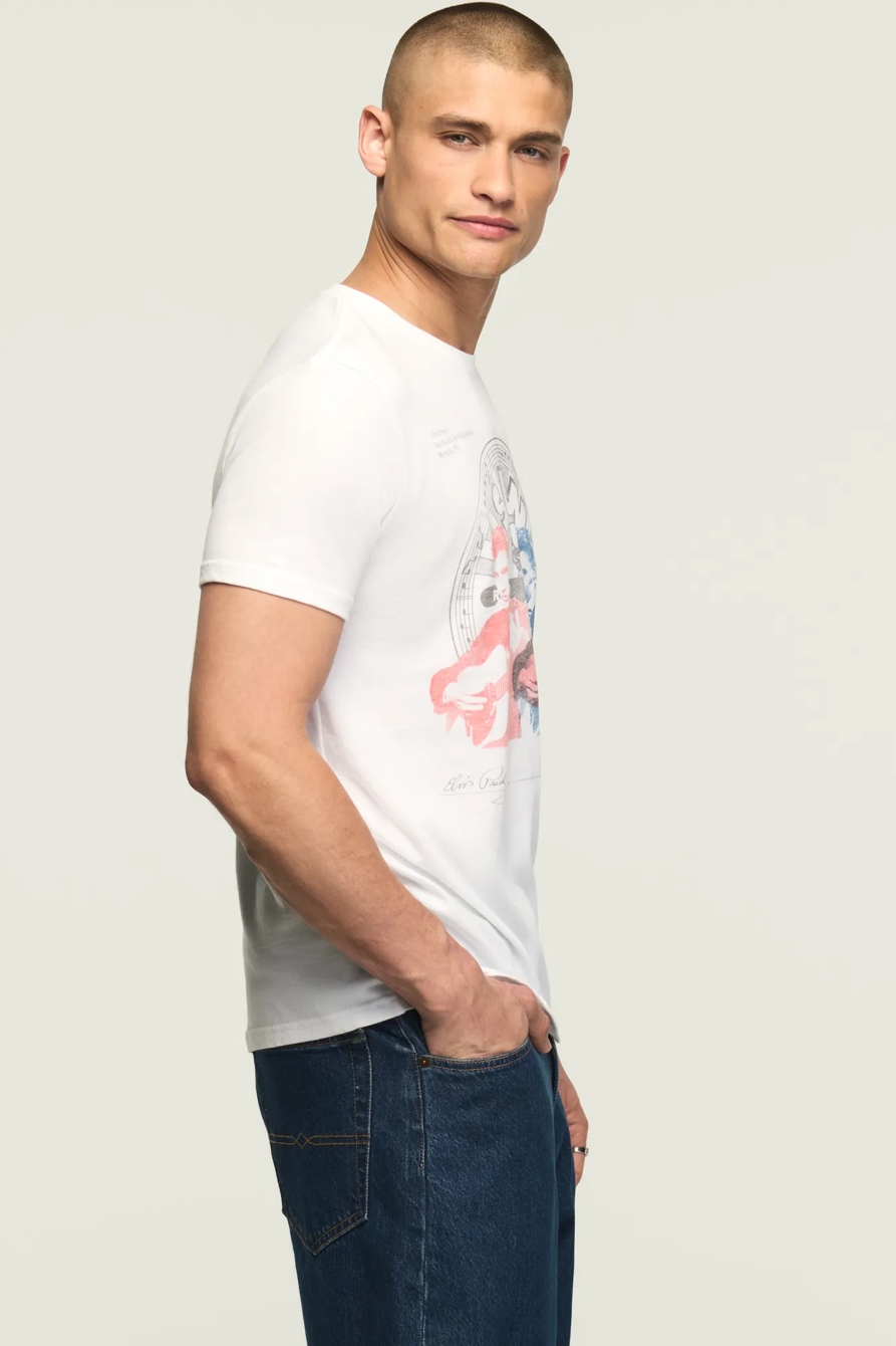 ELVIS REPEAT TEE — BRIGHT WHITE — image 4