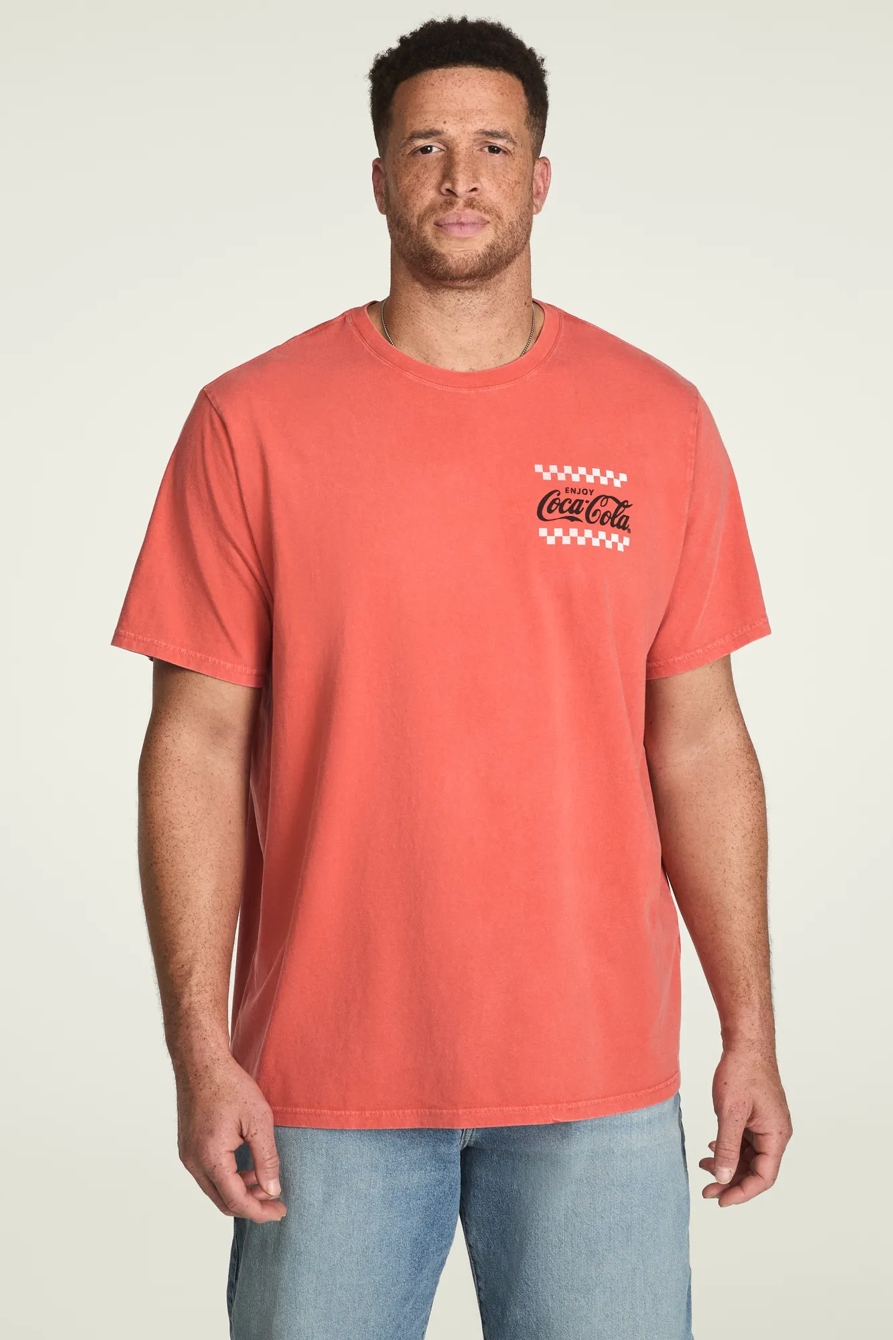 Big & Tall COCA COLA NOODLES TEE — PAPRIKA — image 5