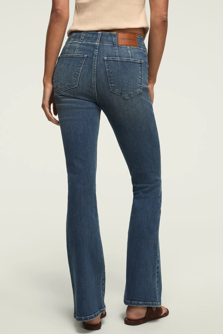 HIGH RISE SEAMED STEVIE FLARE — PRINCESS WASH — image 3