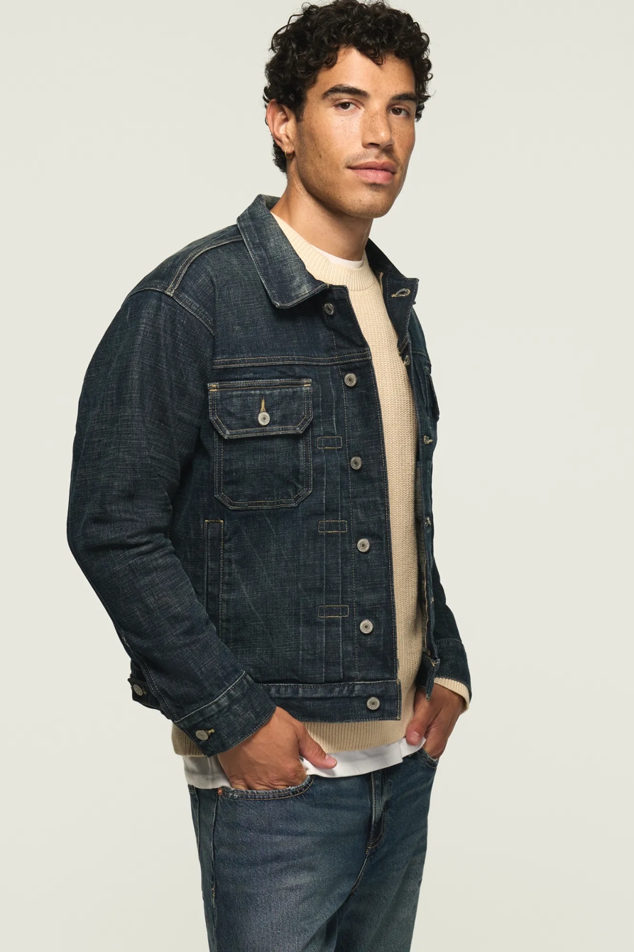 SELVEDGE DENIM JACKET — DUSTBORN — image 4