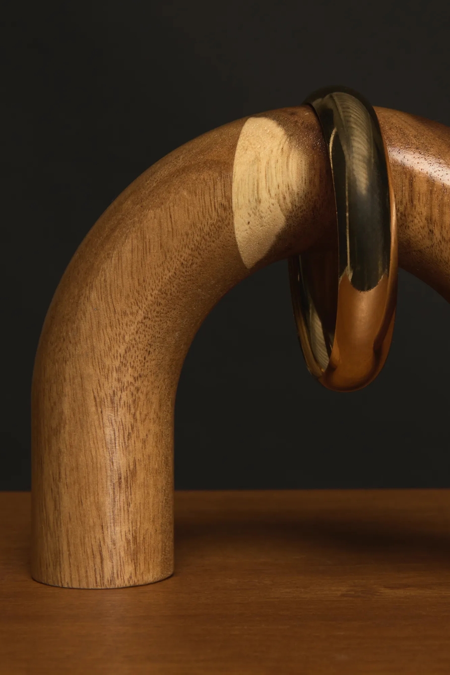 CHUNKY BANGLE — GOLD — image 2