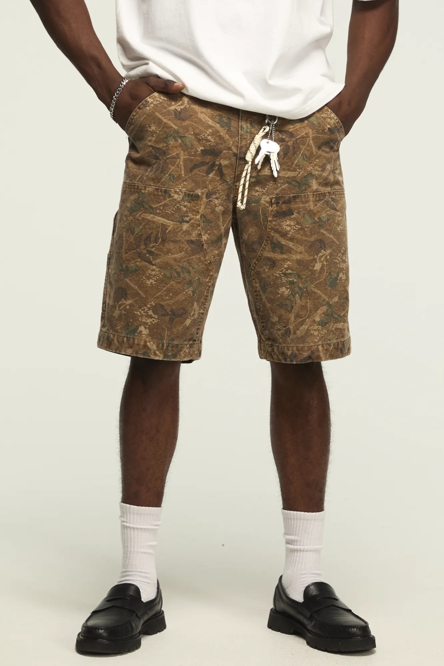 CUT OFF CARPENTER SHORT — CAMO (ARMY COLORS) — image 1