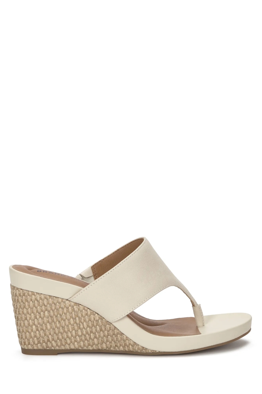 LAUREY THONG WEDGE — BUFF — image 5