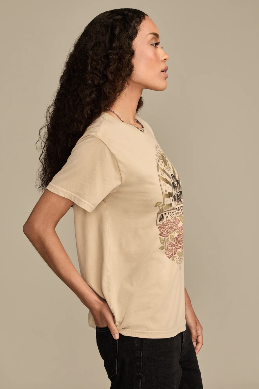 MYSTIC ROCK FEST BOYFRIEND TEE — WHITE PEPPER — image 4