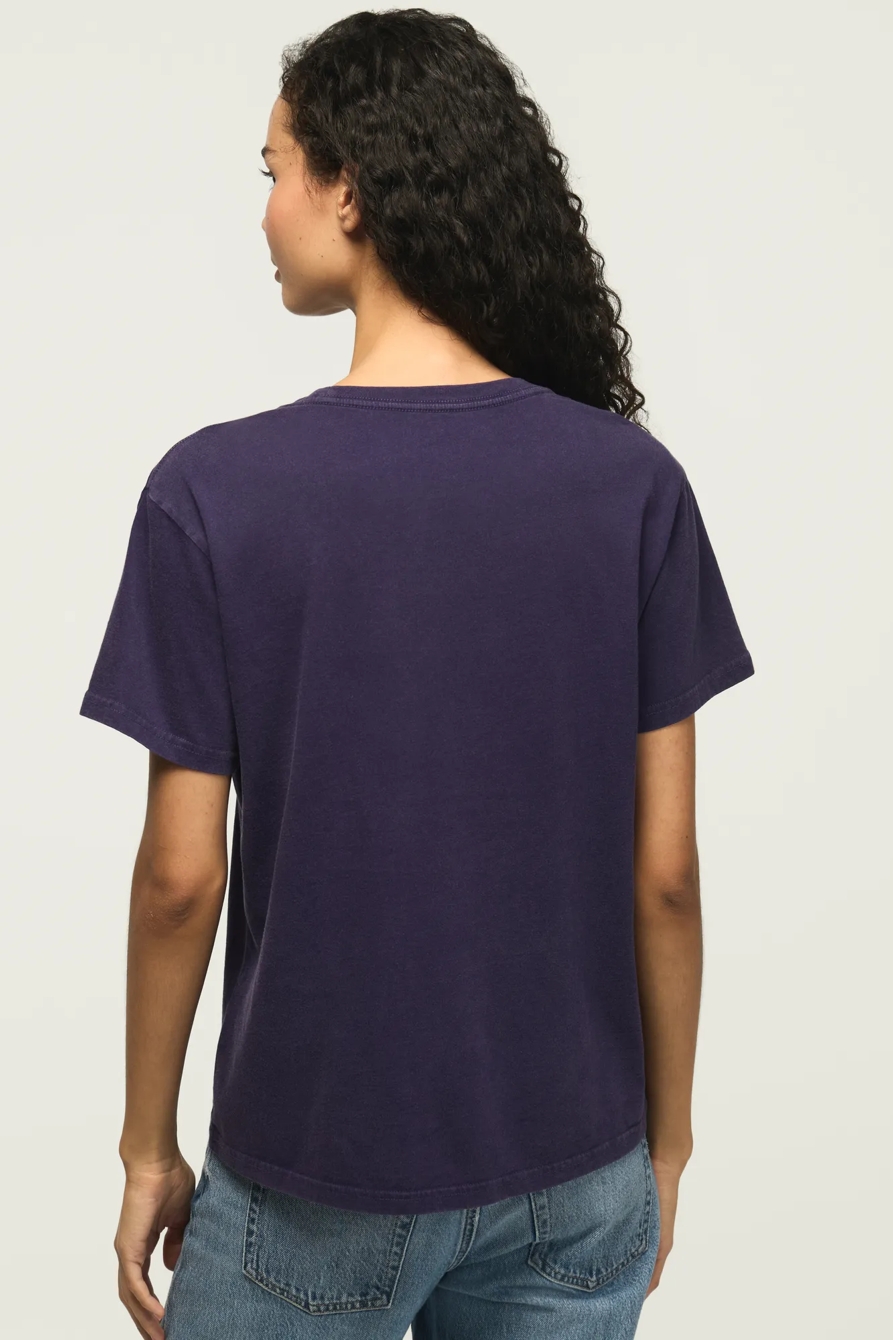 BOTANICAL BOYFRIEND TEE — PARACHUTE PURPLE — image 3