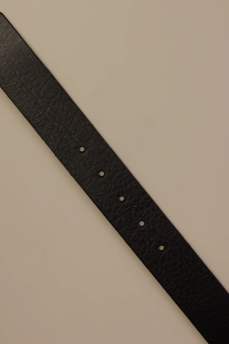 Double Metal Keeper Belt — BLACK — image 2