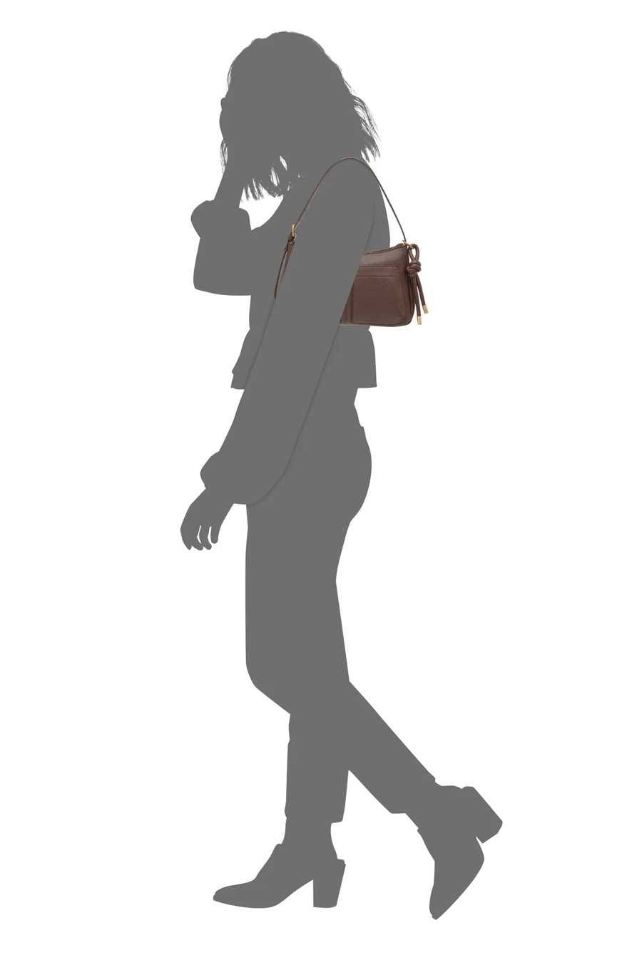ROZ SHOULDER BAG — DARK CAPPUCINO — image 4