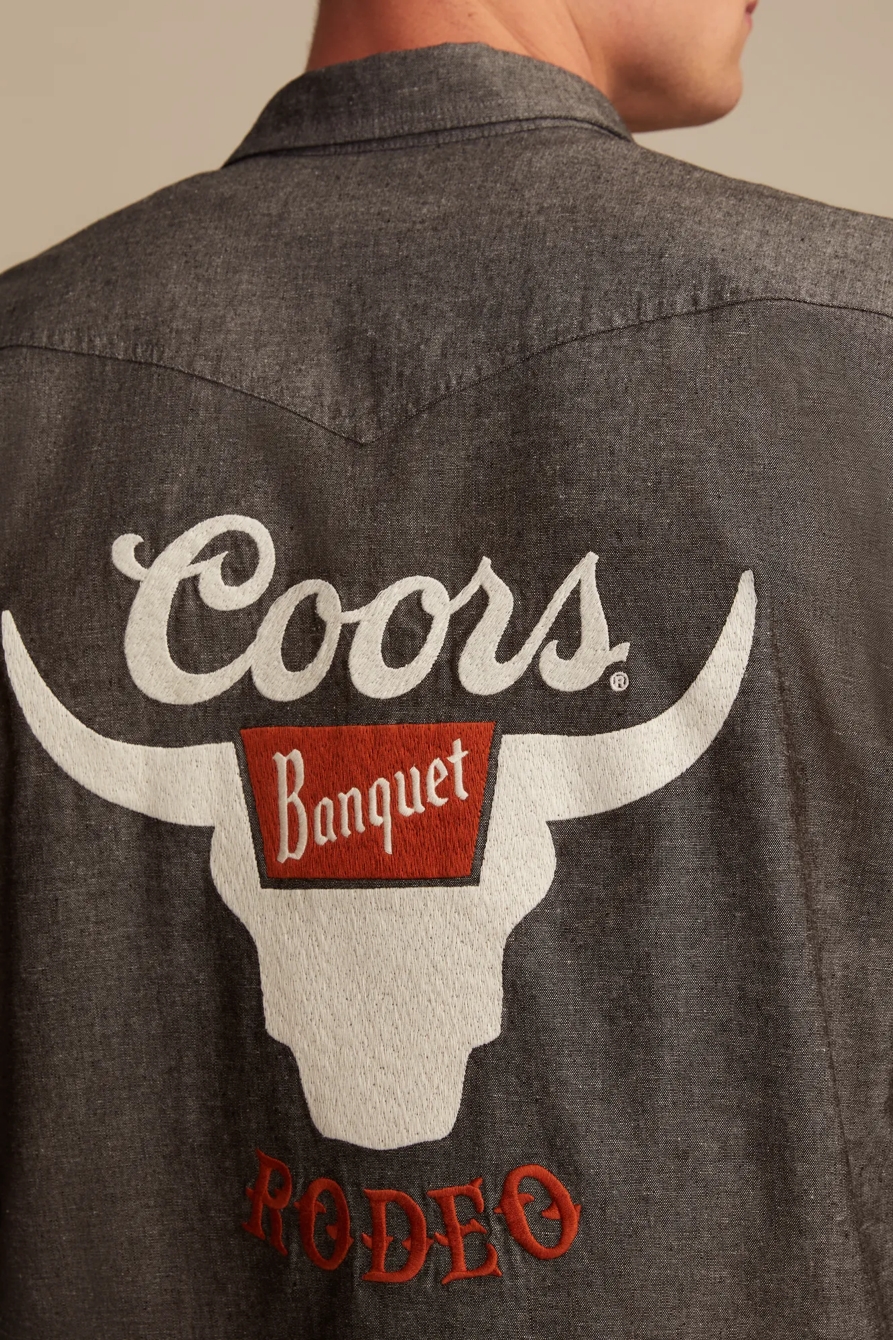 COORS RODEO WESTERN SHIRT — #001 BLACK — image 3