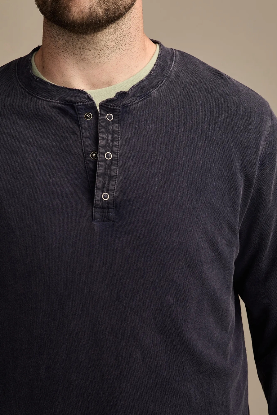 BIG & TALL LONG SLEEVE WEEKEND SLUB HENLEY — Inkling — image 2