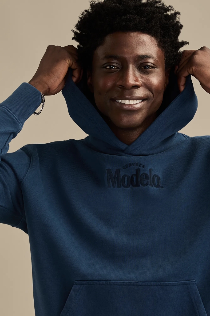 MODELO LOGO HOODIE — INSIGNIA BLUE — image 1