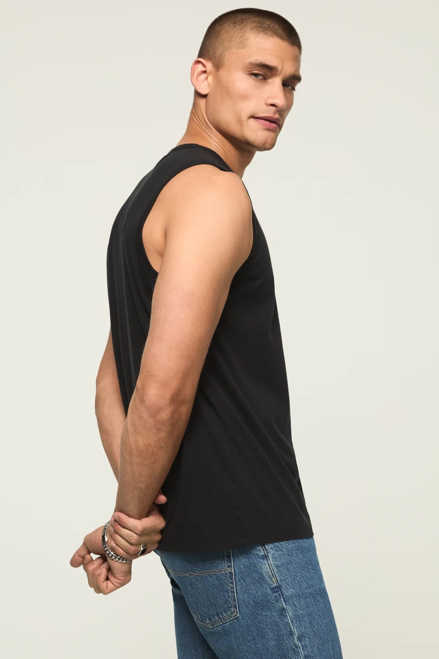 SUPIMA TANK — JET BLACK — image 4