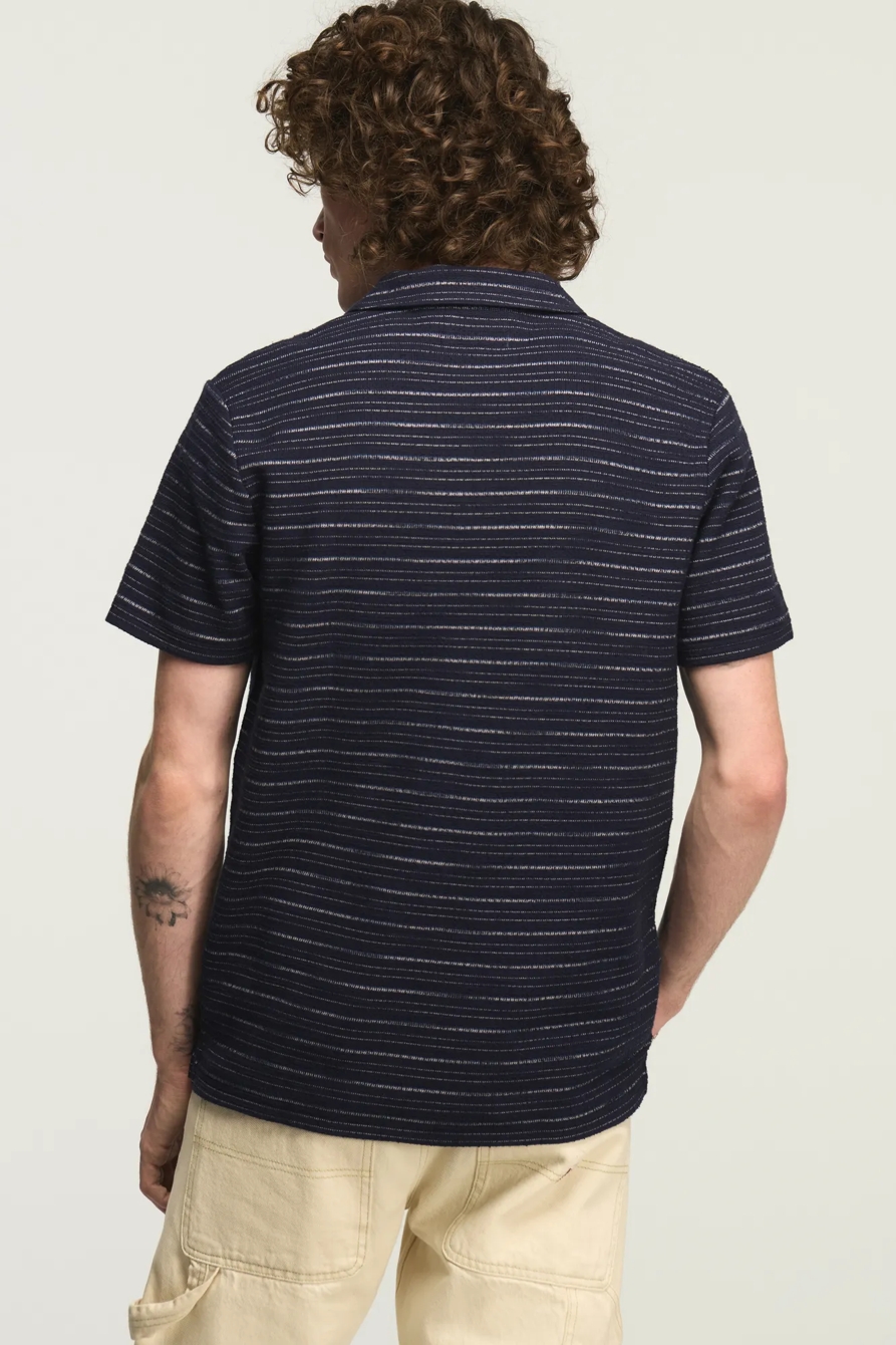 JACQUARD JOHNNY COLLAR — NAVY MULTI — image 3