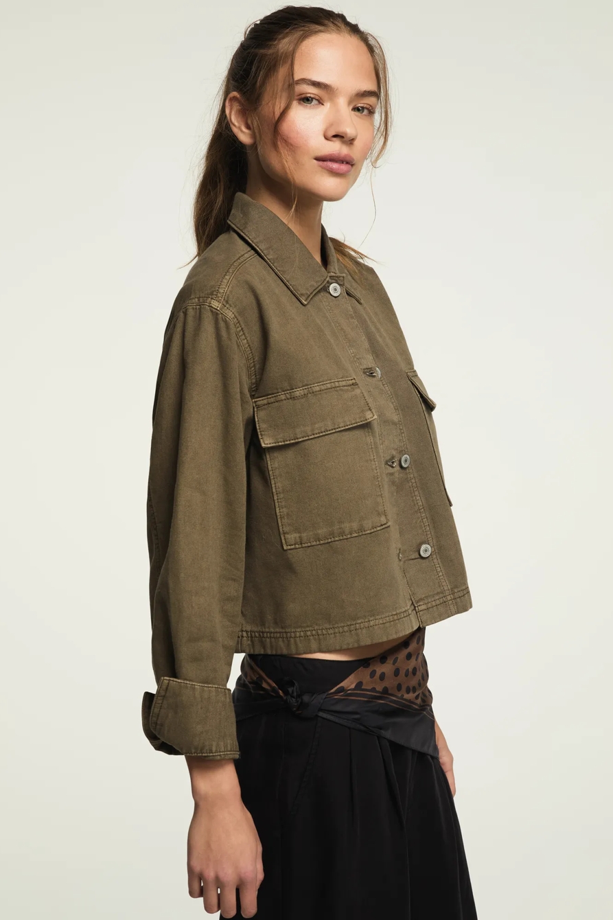 DENIM UTILITY JACKET — EASY DAY WASH — image 4