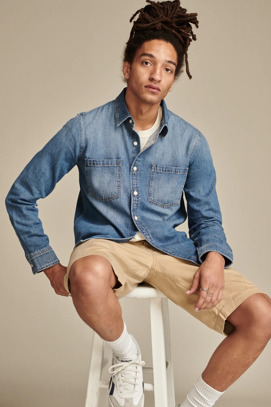 DENIM UTILITY SHIRT — HARBORVIEW — image 6