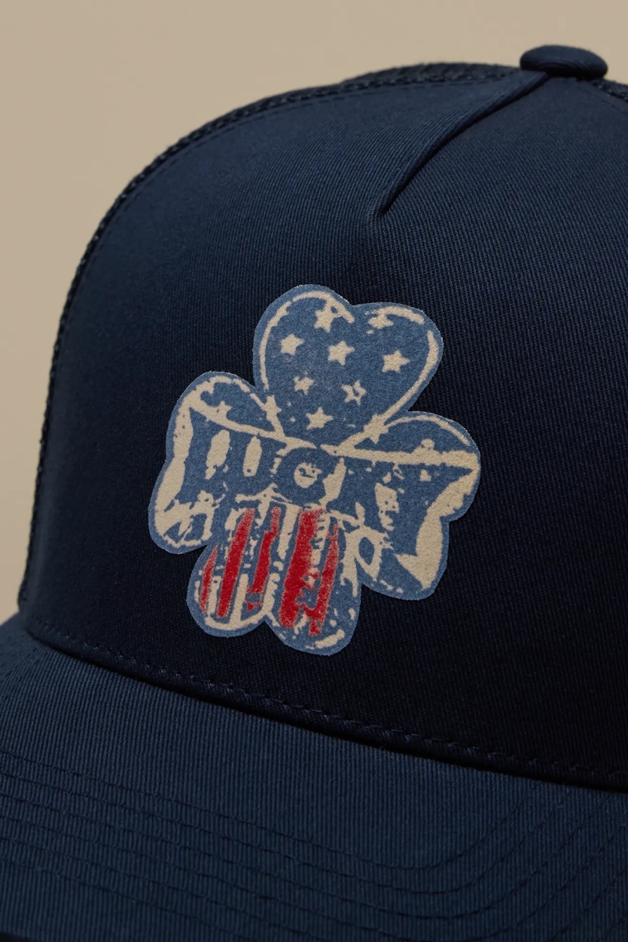 FELT CLOVER PATCH CAP — NAVY — image 2