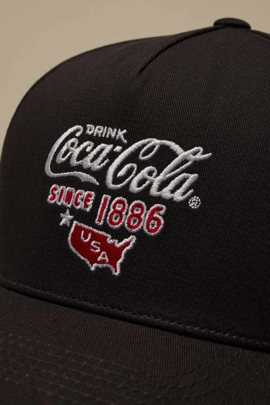 1886 COCA COLA BASEBALL HAT — BLACK — image 2