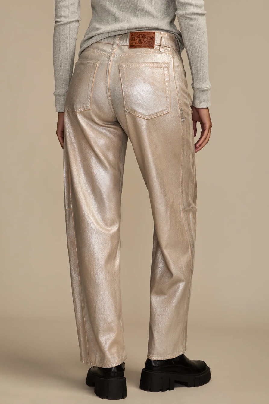 Lucky Legend Metallic Barrel Leg — CRUSHIN' ON KHAKI WASH — image 3