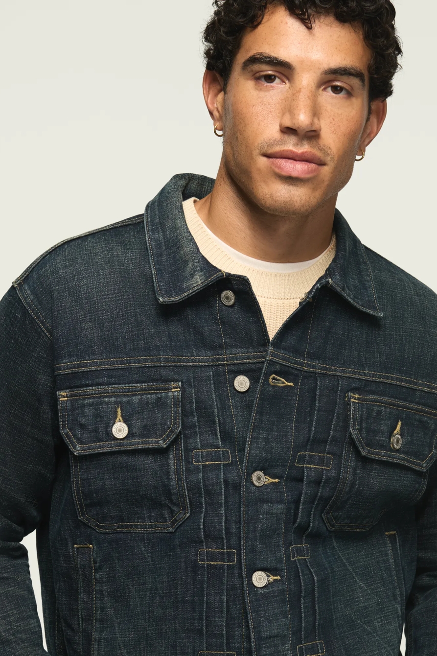 SELVEDGE DENIM JACKET — DUSTBORN — image 2