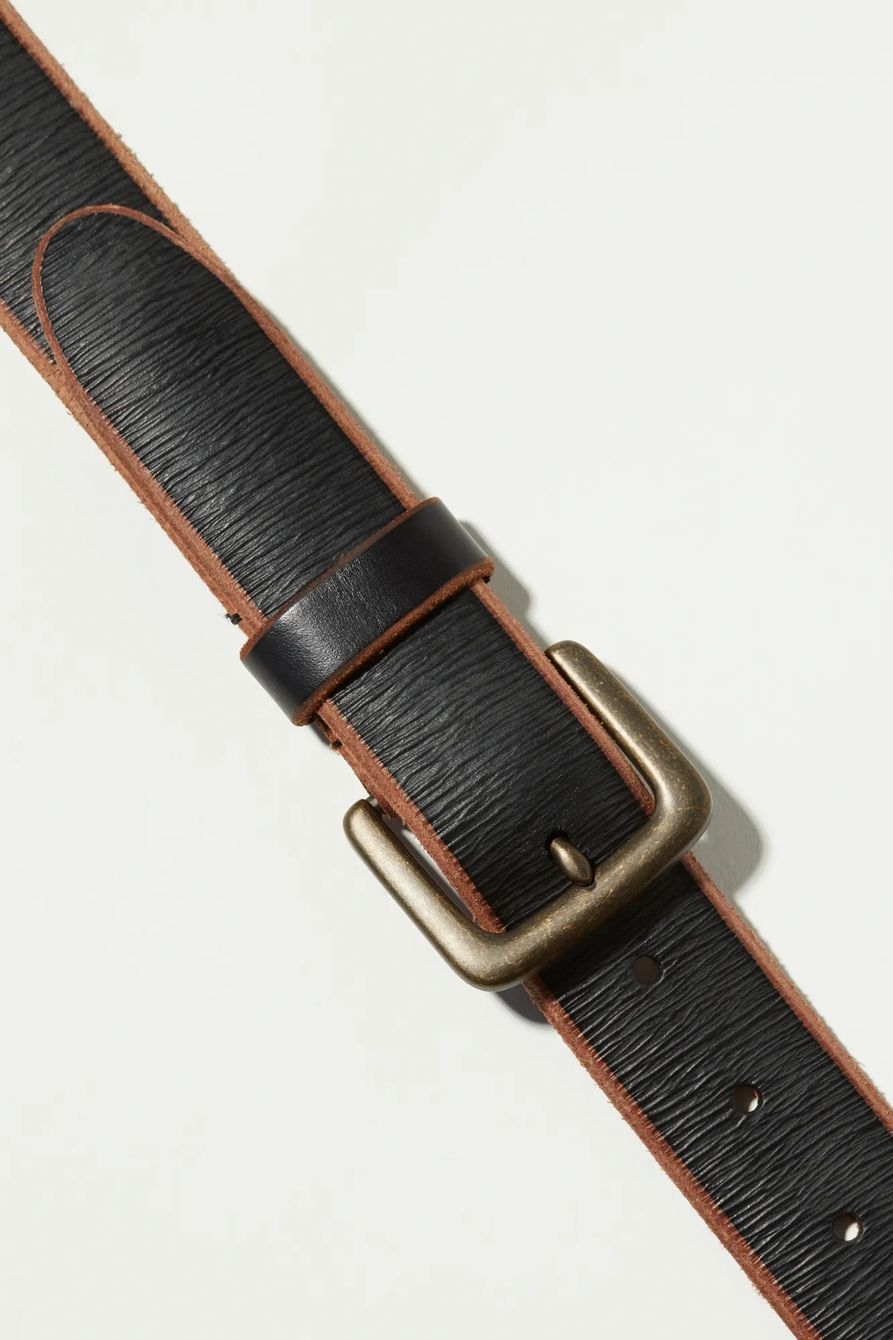 SANTA FE LEATHER BELT — BLACK — image 3