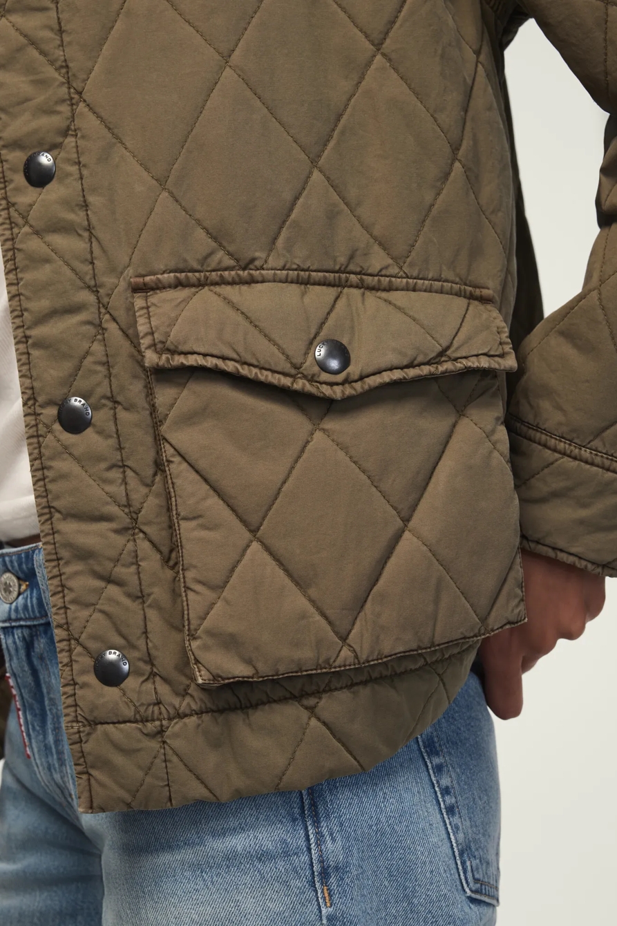 QUILTED JACKET — BURNT OLIVE — image 6