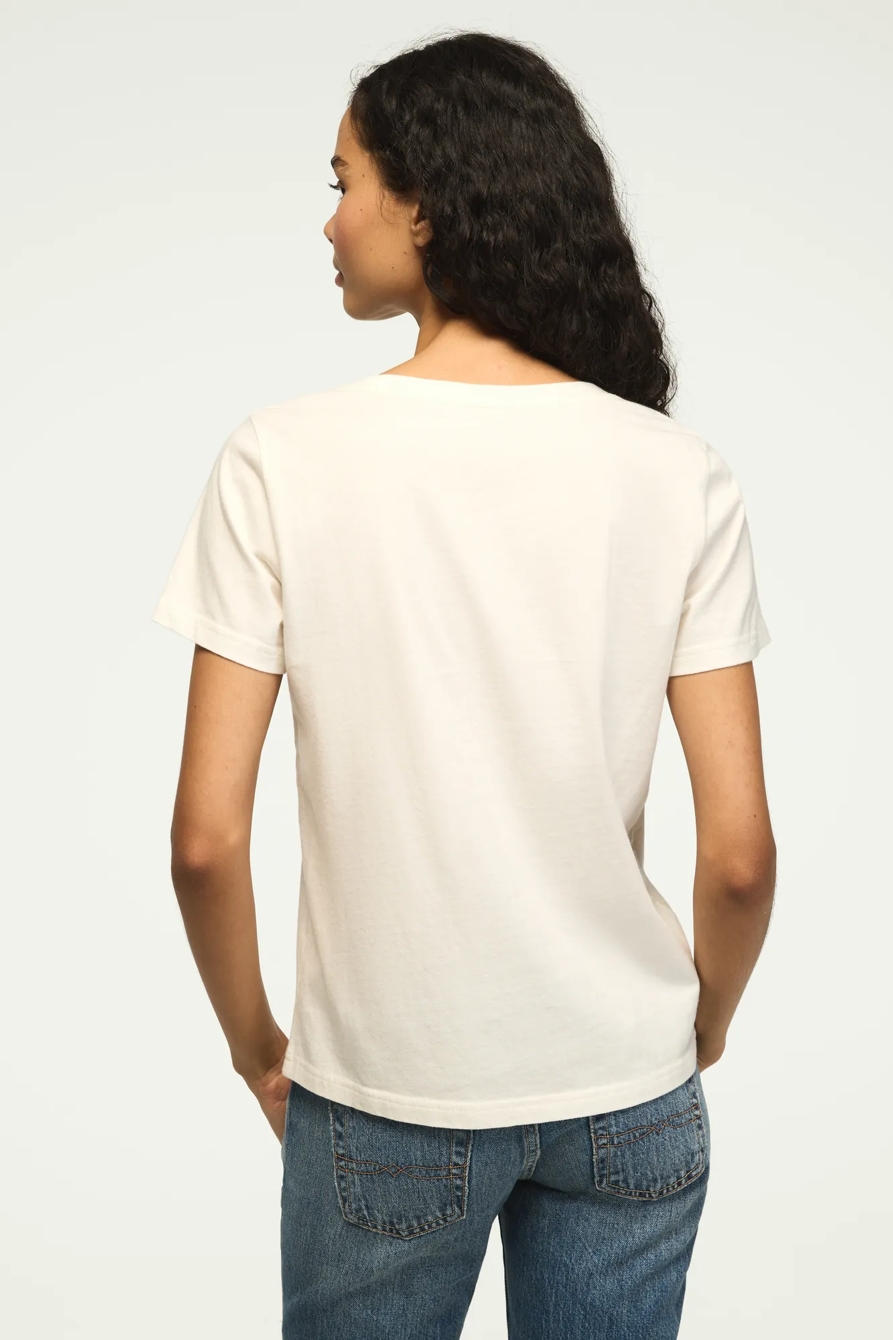 LOVE AND PEACE DOVES CLASSIC CREW — BRIGHT WHITE — image 3